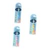 HONITANO 3pcs Manual Toothbrush for Boys and Girls with Soft Bristles, Cartoon Elephant Shape, Comfortable to Hold and Deep Cleaning, Suitable for Children Ages 2-8, Assorted Colours view 1