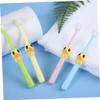 Ipetboom Cartoon Children Toothbrush 4pcs Soft Bristle Toothbrush for Kids Ages 2-10 Baby Teeth Cleaning Tool Suitable for Daily Oral Care view 3