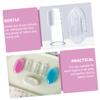 WEKAMOS Baby Finger Toothbrush 9pcs Set Silicone Soft Infant Toddler Oral Cleaner with Tongue Cleaner and Storage Box for 0-3 Years Baby Dental Care view 2