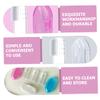 WEKAMOS Baby Finger Toothbrush 9pcs Set Silicone Soft Infant Toddler Oral Cleaner with Tongue Cleaner and Storage Box for 0-3 Years Baby Dental Care view 4