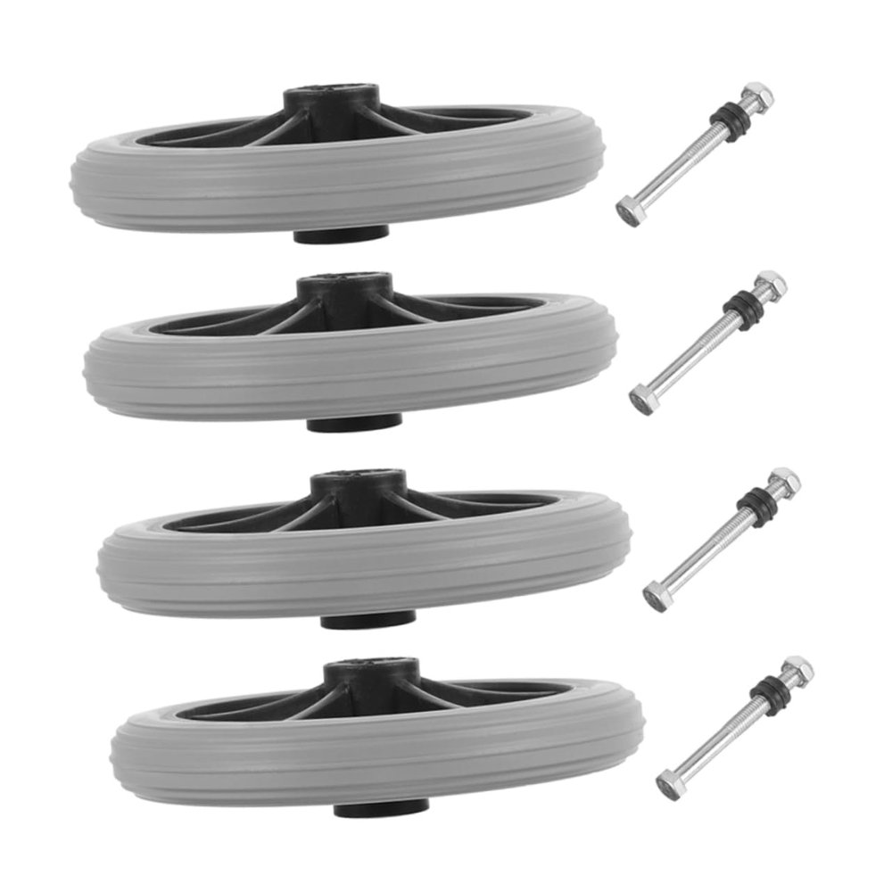 Ipetboom 4pcs Replacement Wheelchair Front Wheels Rollators Walker Slip Casters Rollers Wheels for Wheelchair Mobility for Walker Replacement