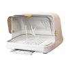 Fenteer Drying Rack Container Dish Drainer Kitchen Cabinet Portable Nursery Bottle Storage Box Organizer for Kitchen Home, White Medium view 1