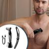 Back Shaver for Men - Body Hair Trimmer, Water Resistant Grooming Handle | Adjustable Long Reach Shaving Tool with Removable Grip for Easy Travel, Shaving view 2