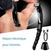 Back Shaver for Men - Body Hair Trimmer, Water Resistant Grooming Handle | Adjustable Long Reach Shaving Tool with Removable Grip for Easy Travel, Shaving view 3