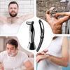 Back Shaver for Men - Body Hair Trimmer, Water Resistant Grooming Handle | Adjustable Long Reach Shaving Tool with Removable Grip for Easy Travel, Shaving view 4