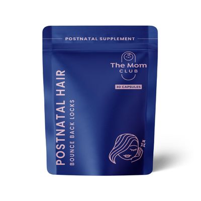 Hair Vitamins for New Moms: Postnatal Hair Wellness Support, Scalp & Strand Strength Supplement with Nutrient-Rich Botanicals, 30 Capsules, 1 Month Supply