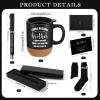 ReliThick 6 Pcs Best Brother Gifts from Sister Included I Smile Because You're My Brother 13.5 oz Coffee Mug Socks Ballpoint Pen with Pen Box Greeting Card Birthday Thanksgiving Friends Gifts view 2