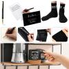 ReliThick 6 Pcs Best Brother Gifts from Sister Included I Smile Because You're My Brother 13.5 oz Coffee Mug Socks Ballpoint Pen with Pen Box Greeting Card Birthday Thanksgiving Friends Gifts view 3