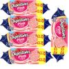 Digestives Pink Raspberry & Cream Flavour Limited Edition Biscuits PMP 232g (6 x Packs) view 1