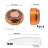 4 Flawless Replacement Heads with Cleaning Brush, Facial Hair Remover for Women, Rose Gold, Compatible with Finishing Touch Flawless Hair Remover, Sensitive Skin Care, Travel Friendly view 2
