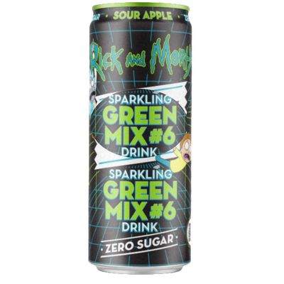 Variety flavor sugar free sparkling soft drink Cans 330ml Cotton Candy,Bubble Gum,Marshmallow,Birthday Cake,Apple,Orange,Cherry - cdcn (12 Cans, Green Mix)