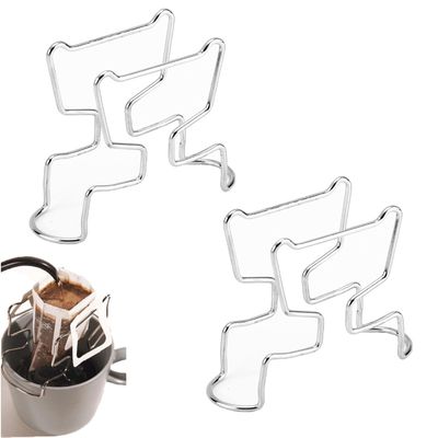 UtySty 2 Pack Portable Coffee Filter Paper Bag Holder Stand Adapter Pour Over Coffee Dripper for Hanging Ear Drip Coffee Bag Single Serve Disposable Drip Coffee Filter Ceramic Large Coffee Mugs