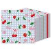 100 Pack Blue Gingham Cherry Napkins Cherry Birthday Party Supplies Pink Bows Napkins Gingham Cocktail Napkins for Baby Shower Bachelorette Decorations Cherry Theme Birthday Party Decor (100) view 1