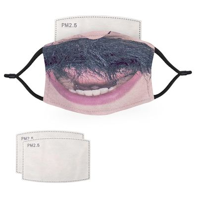McMug - Female Face Collection - Face Masks - 2 Filters Included, Fake Nose and Mosuatche, Adult - 12cm x 18cm