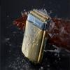 2-in-1 Electric Foil Shaver for Men, Waterproof Beard & Hair Trimmer with Type-C Fast Charging, 90min Runtime Gold Finish Adjustable Precision Styling for Home Travel & Gym view 3