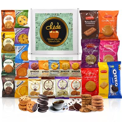 Biscuits Gift Set Bundle Includes 30 Packs Of Individually Wrapped Biscuits Multipacks (71 Singles Total) - A Variety Of Favourite Treats - Custard Creams, bourbon, digestive, Border Biscuits