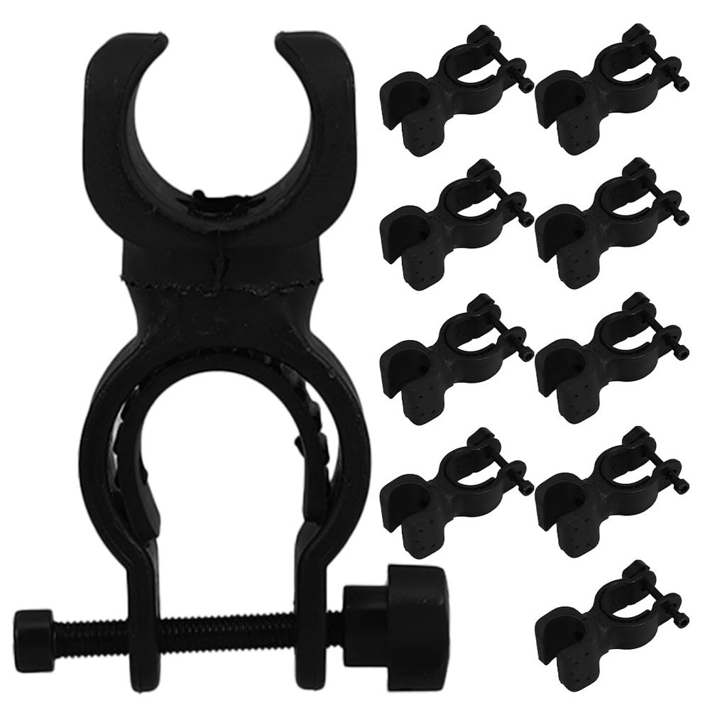 NIYANGLE 10pcs Cane Holder for Walker Cane Universal Crutches Stick Bracket Accessories Wheelchair Walking Stick Holder Clips for Senior