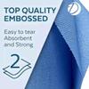 30 Eco Centrefeed Rolls 2ply Blue Embossed 400 Sheets per roll 5 X 6 Packs (Blue) view 2