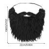 Dickly Halloween Beard False Whiskers for Adults and Teens Male Men, Black view 3