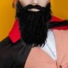Dickly Halloween Beard False Whiskers for Adults and Teens Male Men, Black view 4