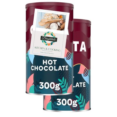 Hot Chocolate Bundle with Costa Rich & Creamy Hot Chocolate 300g 2 Pack + Brightdale Kitchen Booklet