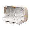 JWQFBC Drainer, Bottle Storage Box in The Nursery for Cups, Cutlery, Countertop Organizer, Containers, White Medium view 1
