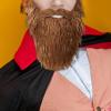Harilla Halloween Beard Fake Mustache for Men Male Adults and Teens Disguise Game Party, Yellow view 4