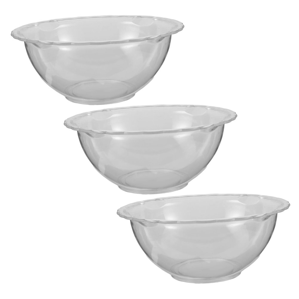LOLIPPYY 3pcs Acrylic Face Wash Basin Portable Beauty Salon Facial Washing Bowl for Home Skincare