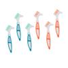 DEARMAMY 6pcs Denture Cleaning Brush Travel False Teeth Gum Denture Care Tool Portable Oral Cleaning Brush view 1