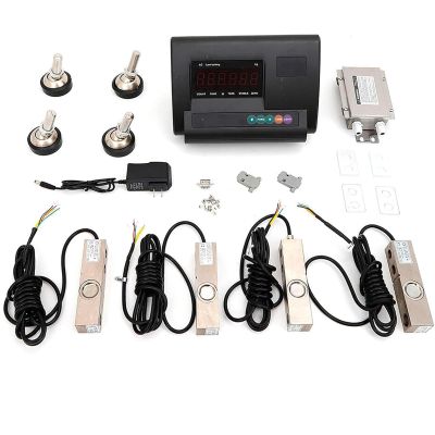 XUXIAO Livestock Scale Kit, Steel Beam Compression Load Cell Scale Floor Scale Kit, with 4-Wire Junction Box, for Animal Cattle Goat Pigs Horse Sheep 5000KG