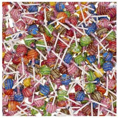 Assorted Flavour Lollipops Wheel 12g Best of Mix with Strawberry, Cherry, Orange, Raspberry, Cola, Strawberry-Cream & Vanilla - Chp (140 x Lollipops)
