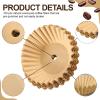 Feifeiya 100 Pcs Pre-Punched Holes Coffee Filters for 100 Cup Coffee Urn Brewing Basket & Hot Beverage Dispenser 9.8 x 4.3 Inch Disposable Natural Wood Pulp Paper Filters with Tall-Sided Design view 2