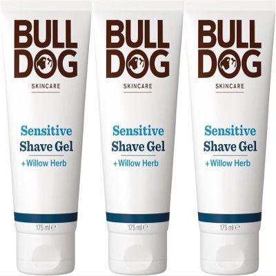 BULLDOG SKINCARE - Grooming Bulldog Sensitive Shave Gel Smooth Shave 175ml x 3 Pack