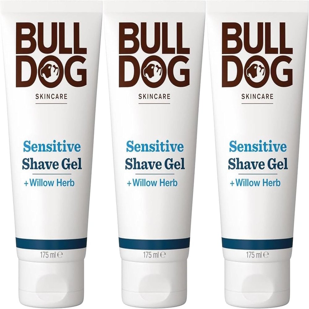 BULLDOG SKINCARE - Grooming Bulldog Sensitive Shave Gel Smooth Shave 175ml x 3 Pack