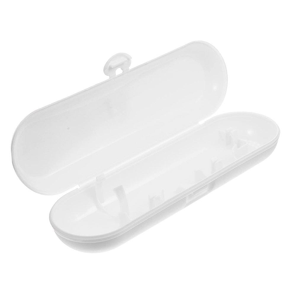 BAZEITFLOW Electric Toothbrush Storage Box Portable Case White Travel Toothbrush Holder Protective Cover for Outdoor Use