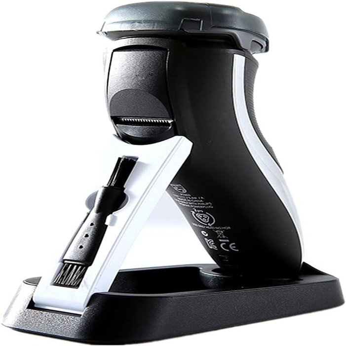 Foldable Shaver Storage Stand - Space-Efficient Electric Razor Holder with Anti-Slip Base, Perfect for Bathroom Counter or Travel Use