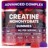High-Potency Creatine Monohydrate Gummies 8000mg - L-Carnitine + Taurine for Training Support - Mixed Berry Vegan Pre-Workout - Sustained Energy & Muscle Recovery - Sugar Free, 120 Count view 1