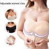 White Seamless Strapless Bras for Women 2PC Front Fastening Bra Stretchy Non-Slip Tube Bralettes Mesh Comfy Bandeau Tube Tops Sexy Bust Bustier Underwear view 4