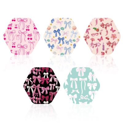 25pcs Sensor Covers for Libre 2/3 Plus, Non-Woven Fabrics Bow Style Adhesive Sensor Stickers Breathable Sweatproof Waterproof CGM Monitor Patches Compatible with Libre Accessories (5 Styles)