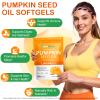 Pumpkin Seed Oil Capsules (1,000mg/serving), Cold-Pressed Pumpkin Seed Oil for Hair Growth, Prostate Health, Urinary Tract Support, 300 Softgels Supplement of Essential Fatty Acids & Zinc view 2