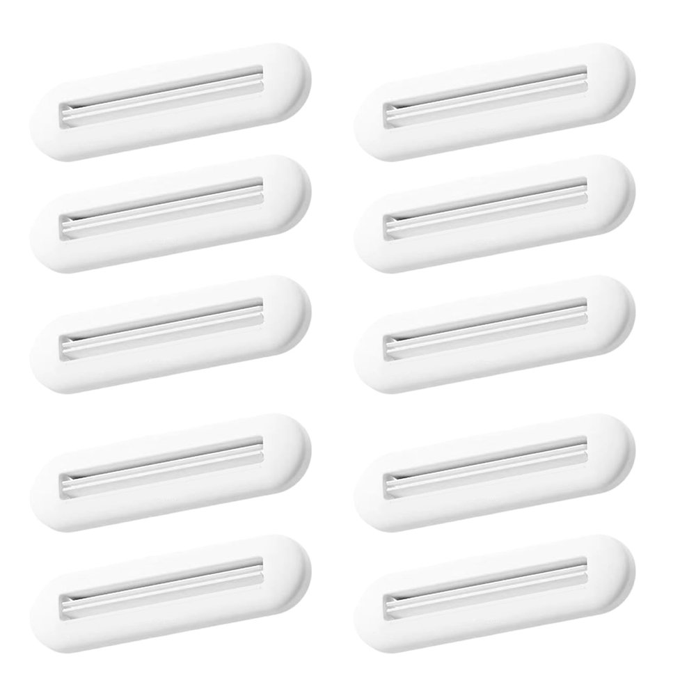 10 Pieces Toothpaste Tube Squeezer Safe Face Cleanser Cream Dispenser Roller Fit Various Tube Size Easy Squeezes Toothpaste