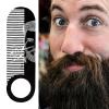 Beard Comb | Fine Tooth Mustache Brush,Anti-Snag Portable Shaping Tool, Double-Purpose Hair Detailing Brush for Men Father Husband view 3