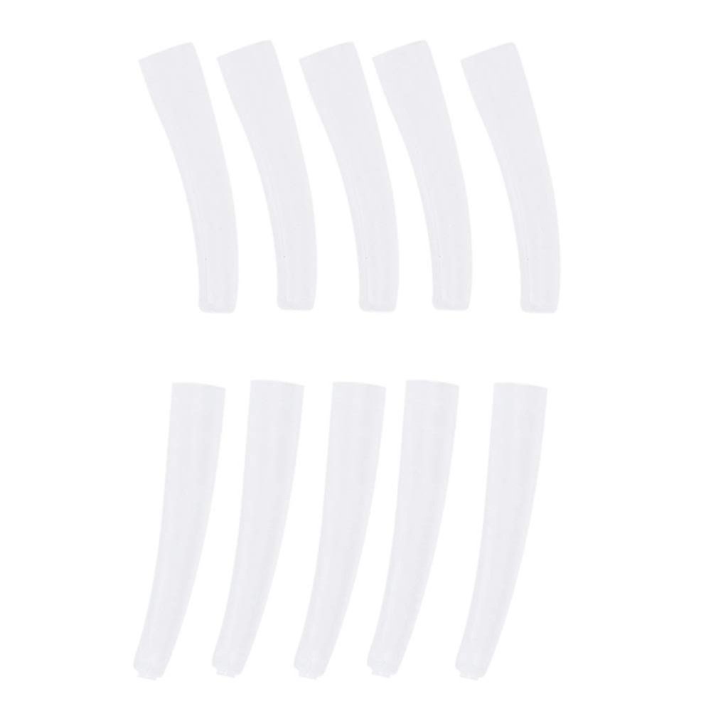 BRRNOO Soft Silicone Eyelashes Grafting Accessories Tweezers Protective Cover, Transparent Anti-dust Non-Slip, 10 Pcs/Pack, Beauty Salon Accessories, Personal Use