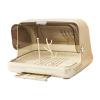F Fityle Drying Rack Nursery Bottle Storage Box Countertop Dryer with Cover Easy to Clean Organizer Container for Cabinet, Light Khaki Large view 1