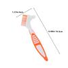 SOPOTUTU 6pcs Dual Headed Hard Bristle Denture Brush with Ergonomic Handle for Precision False Teeth and Retainer Cleaning Portable Oral Care Tool for Home and Travel Use view 2