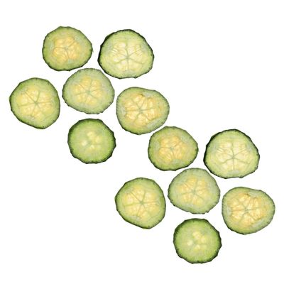 VALICLUD Dried Pressed Cucumber Slices Not Easy to Oxidize Shiny Textured Effect 12pcs Lightweight Plant Material for DIY Crafts for Phone Case Decoration and Handmade Projects