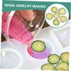 VALICLUD Dried Pressed Cucumber Slices Not Easy to Oxidize Shiny Textured Effect 12pcs Lightweight Plant Material for DIY Crafts for Phone Case Decoration and Handmade Projects view 3