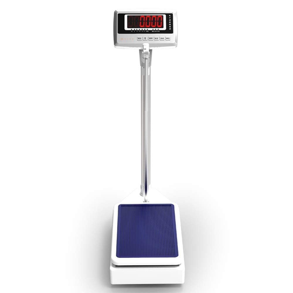 Digital Body Scale with Retractable Height Rod, Electronic Column Scale for Accurate Weight and Height Measurement, Ideal for Home Health Monitoring