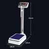 Digital Body Scale with Retractable Height Rod, Electronic Column Scale for Accurate Weight and Height Measurement, Ideal for Home Health Monitoring view 2