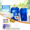Tie-Dye Kit,Tie Dye Kits for Adults - Fabric Art Set Crafting Paint for Hats Scarves Socks Clothing School Beginner Outdoor Family Expert view 2